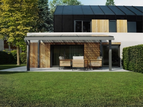 Preview: PERGOLA SOLAR SCHRÄGDACH 6°